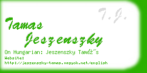 tamas jeszenszky business card